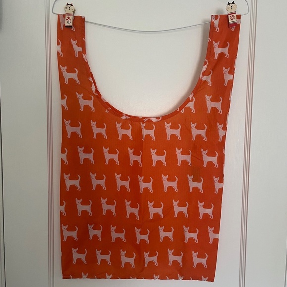 Rare Retired BAGGU Standard Bag Orange Chihuahua - Picture 1 of 4